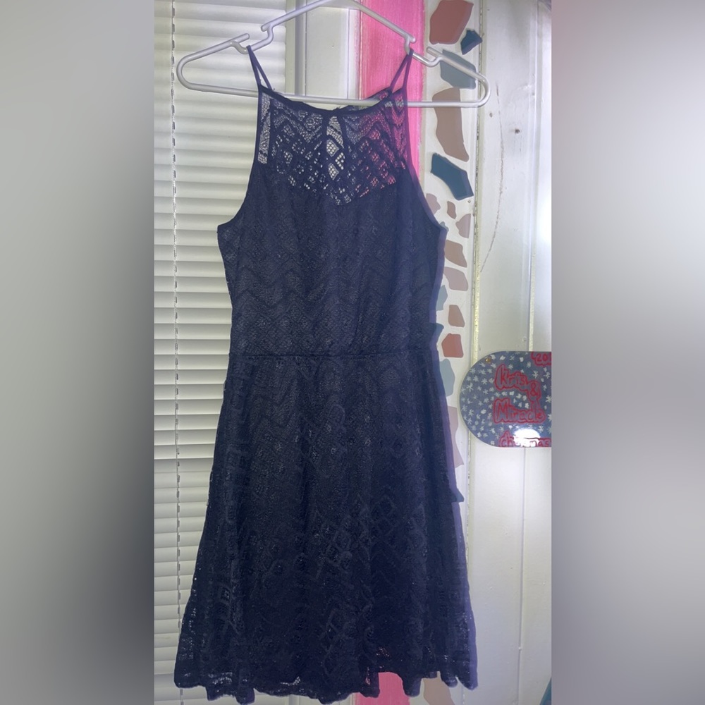 Black lace dress